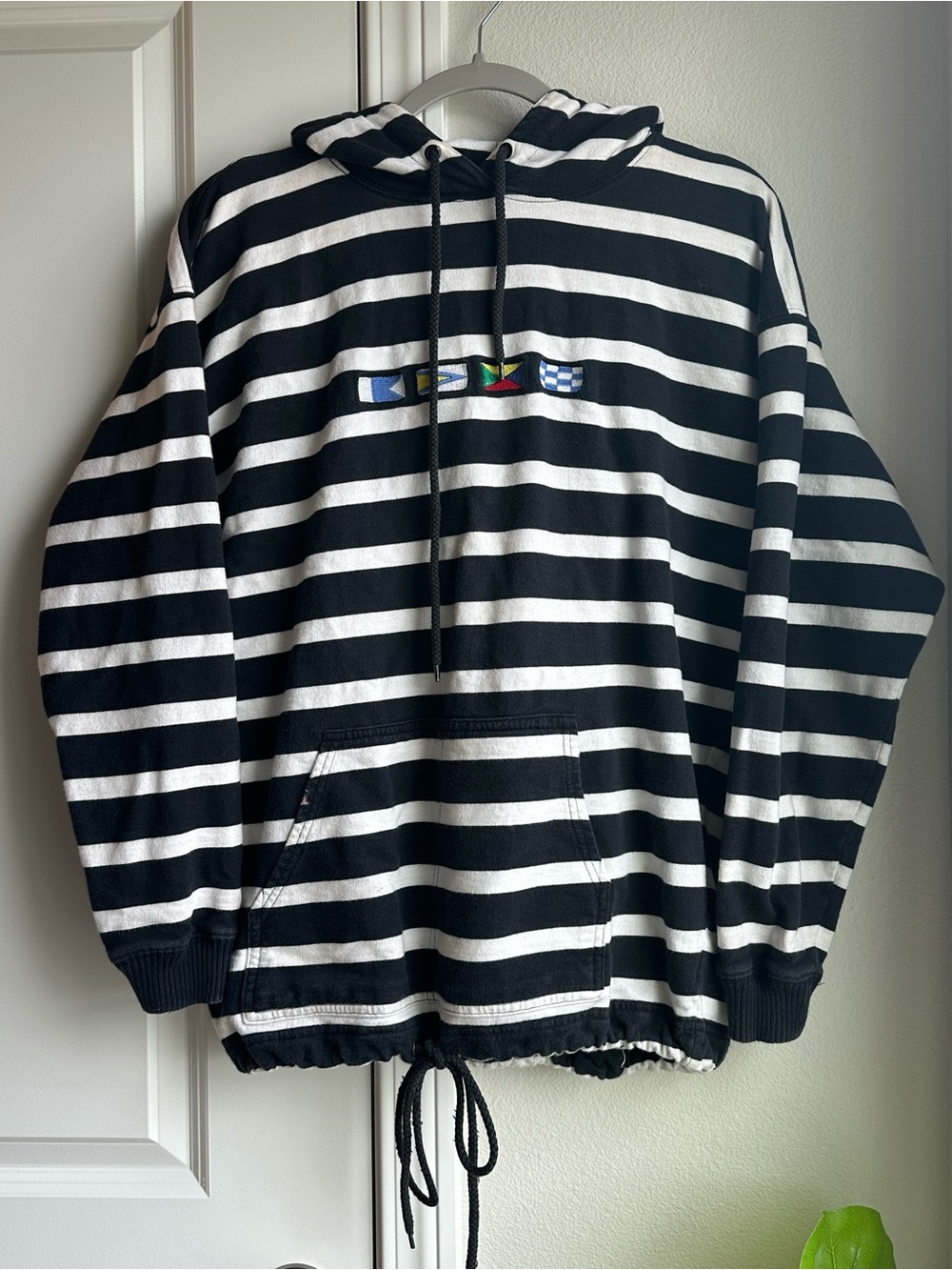 Vintage Nordstrom Nautical Hooded Sweatshirt